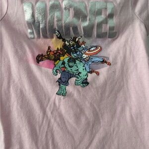 Marvel Kids Light Pink Superhero T-Shirt